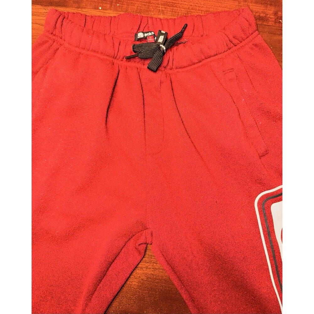 Ecko Unltd Men's M Red Fleece Joggers Sweatpants Big Logo Rhino Graphic 90s Y2K - Picture 2 of 5